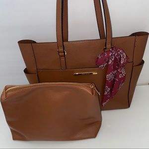 Brown Steven Madden purse w/ bag